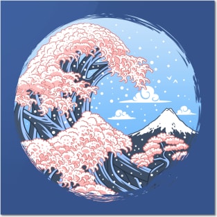 Wave Cherry Tree Posters and Art